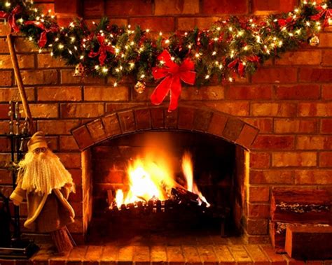 Christmas Fireplace Backgrounds - Wallpaper Cave