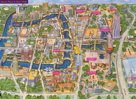 Map Of Hotels Near Riverwalk In San Antonio Texas - Printable Maps