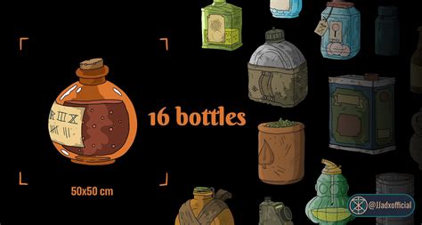 ArtStation - 16 Illustrations of bottles and cans in line art.High ...