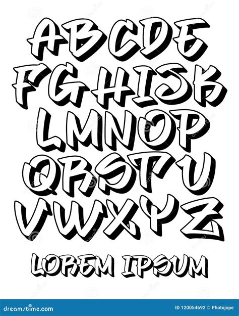 Graffiti Font - Hand Written - Vector Alphabet | CartoonDealer.com ...