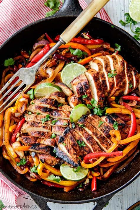 The Best Chicken Fajita Recipe - Carlsbad Cravings