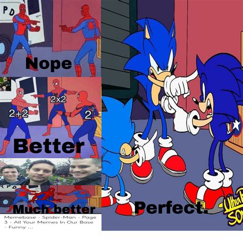 The 3 Spiderman Meme, but it's Sonic : r/memes