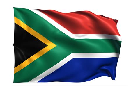 South Africa Waving flag Realistic Transparent Background 15309666 PNG