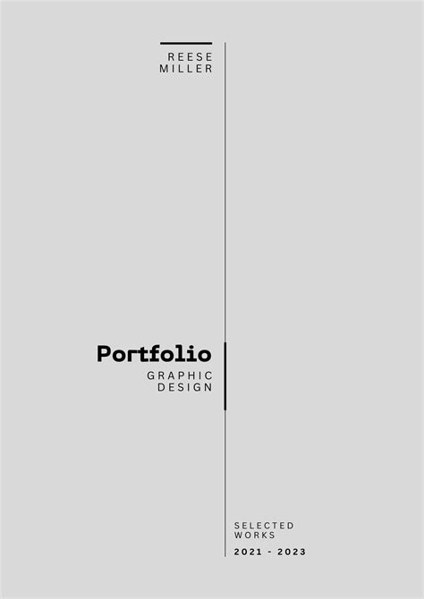 Professional Portfolio Cover Page Design – NBKomputer