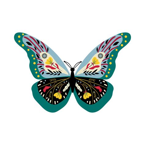 Butterflies and with Pattern 15007423 Vector Art at Vecteezy