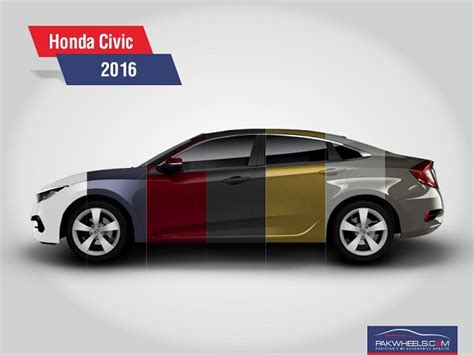 Honda Civic Colors Featured Image 1 - PakWheels Blog