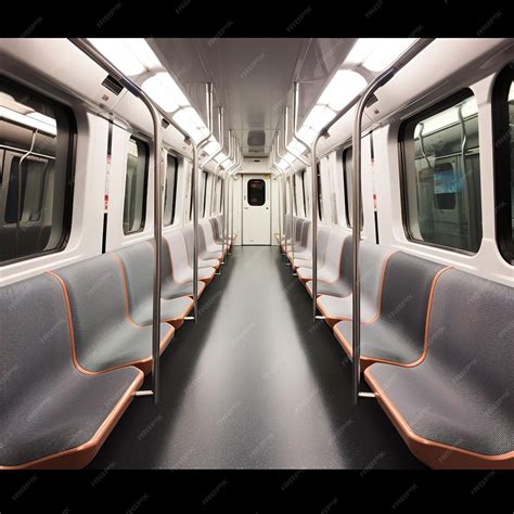 Premium AI Image | Metro train interior