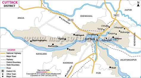 Cuttack District Map