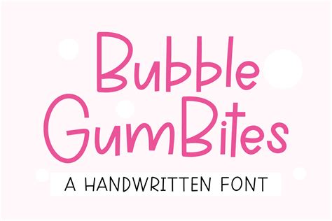 Bubble Gum Bites Font By Bitongtype · Creative Fabrica