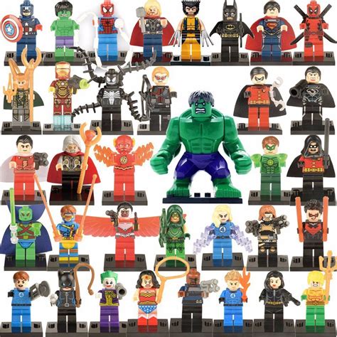 Marvel Super Heroes Avengers Minifigures Lego Compatible Toy