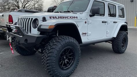 White Lifted Jeep Wrangler