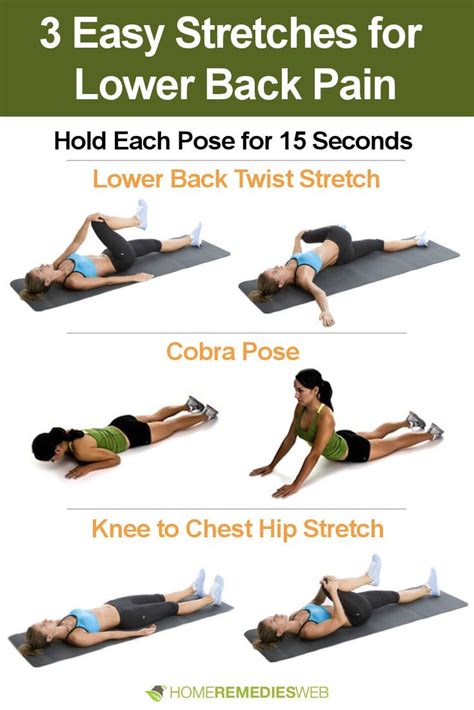 Printable Stretches For Lower Back Pain