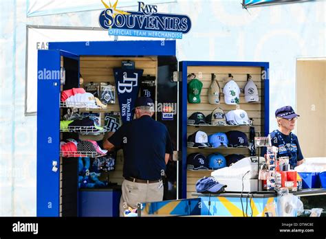 Tampa Bay Rays Souvenir Merchandise Vendor at Spring Training Stock ...