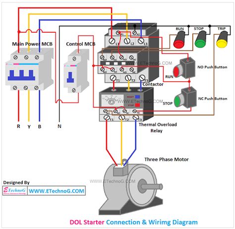 Dol Starter Control Wiring Diagram With Timer Dol Starter Co