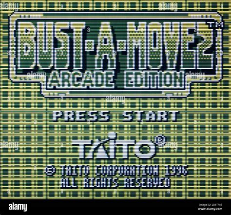 Bust-A-Move 2 - Nintendo Gameboy Videogame - Editorial use only Stock ...