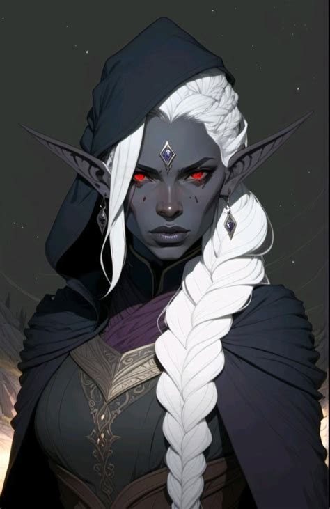 drow female characters, variety of styles : r/dndai