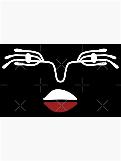 "Smile Face with Red Lips" Poster for Sale by Calligratees | Redbubble