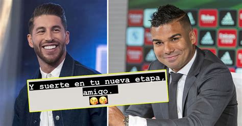 Sergio Ramos sends touching message to Casemiro on Brazilian's Madrid ...