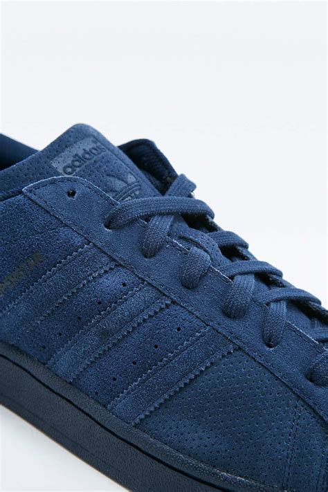 Adidas Originals Superstar Navy Suede, 53% OFF