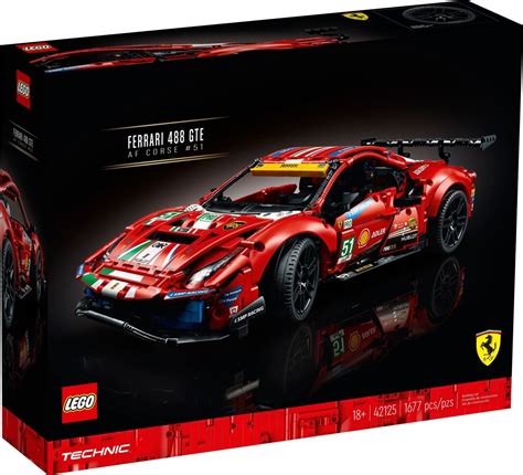 LEGO Technic Ferrari 488 GTE "AF Corse #51" (42125) Officially Revealed