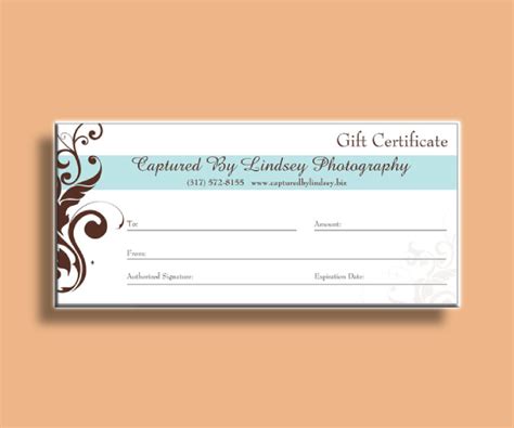 Photography Gift Certificate - 10+ Examples, Format, Pdf