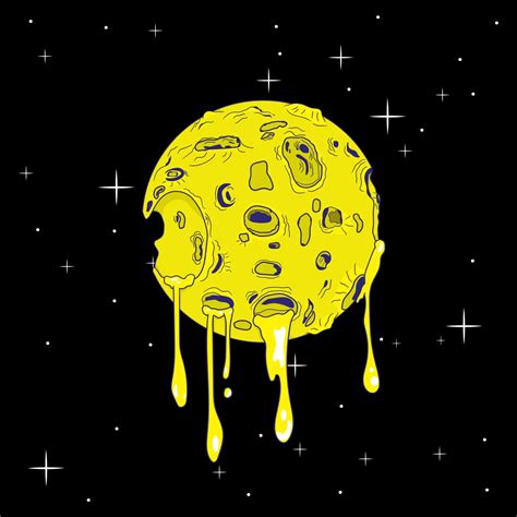 moon cheese illustration 16187164 Vector Art at Vecteezy