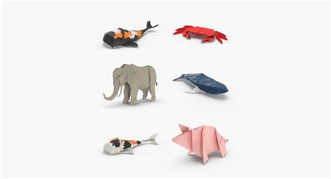 Origami Animals Collection 3D Model $159 - .max - Free3D