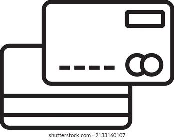 Black White Credit Card Icon Stock Vector (Royalty Free) 2133160107 ...