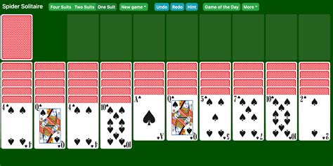 Spider Solitaire (2 Suits) - Online & 100% Free