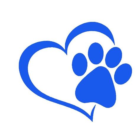 Blue Paw Print Logo - LogoDix