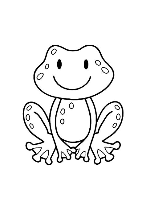 Cartoon Frog Coloring Pages