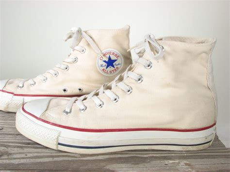 Vintage White Chuck Taylor Converse High Top Basketball