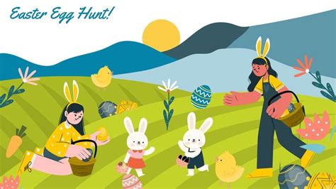 Easter Egg Hunt Background in EPS, Illustrator, JPG, PSD, PNG, PDF, SVG ...