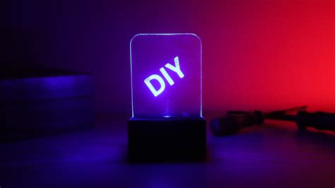 Make Your Own Light-Up Acrylic Signs For under $5 - The DIY Life