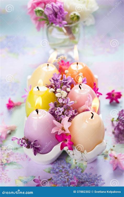 Easter candles stock photo. Image of closeup, color, decor - 37882302