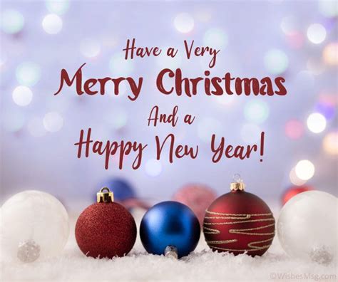 Merry Christmas and Happy New Year Wishes - WishesMsg | Merry christmas ...