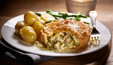 Chicken, Leek & Tarragon Pie Recipe | Booths Supermarket