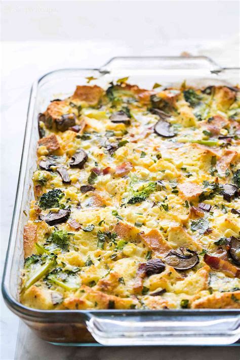 Easy Breakfast Casserole Recipe ("Open Fridge Breakfast Bake")