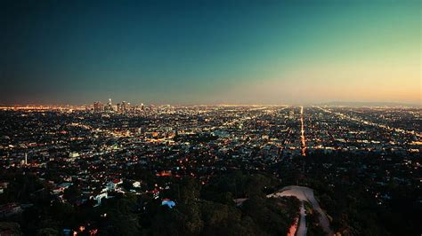 HD wallpaper: Awesome, 4K, Aerial View, Cityscape, Night, City ...