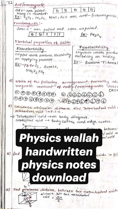 Pin on physics wallah notes