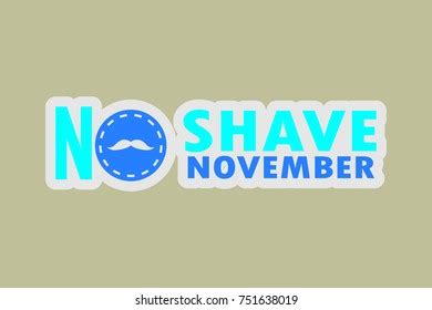 No Shave November Stickers Stock Vector (Royalty Free) 751638019 ...