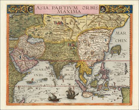 The First Appearance Of Formosa Island On A Printed Map Asia Map