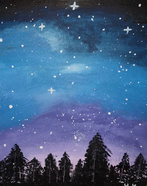 Starry night | Schizzi d'arte, Cielo, Schizzi