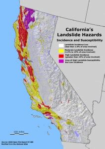 California Landslide Potential Map | CSE for Landscape Architects