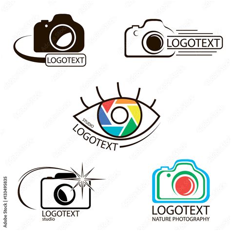 Vector collection of photography logo templates. Stock Vector | Adobe Stock