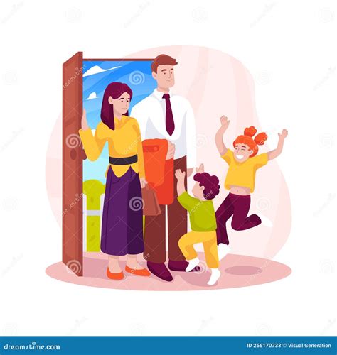 Tired Parents Isolated Cartoon Vector Illustration. | CartoonDealer.com ...