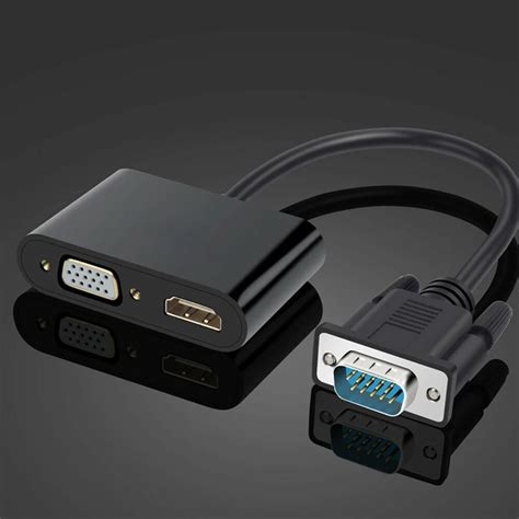 Ducame 2-in-1 VGA to HDMI VGA Adapter Converter Splitter - Computer ...