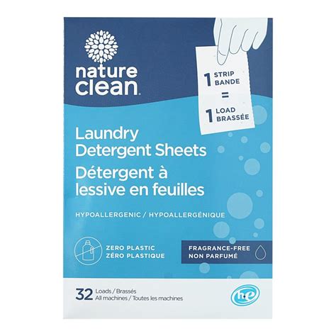 Nature Clean Laundry Detergent Sheets - Fragrance Free - 32's