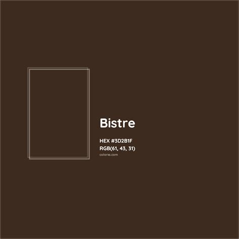 About Bistre - Color meaning, codes, similar colors and paints ...