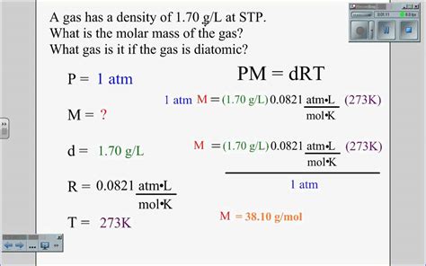 Identify Gas Using Ideal Gas Law (Example) - YouTube